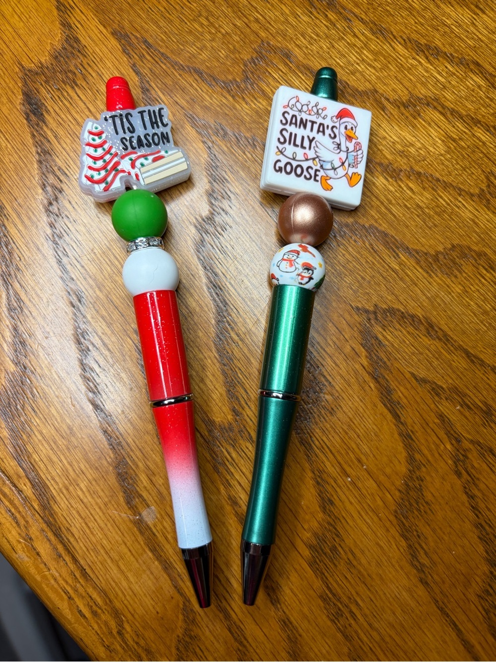 Holiday Novelty Red & Green Pens
